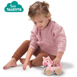 Licorne en bois 2 en 1 - A pousser et a tirer - SES CREATIVE -