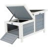 TRIXIE Clapier Habitat Natura - 70 x 43 x 45 cm - Avec deux entrées - Blanc e...