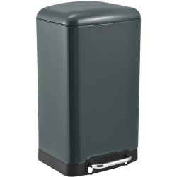 Poubelle de cuisine a pédale - GREENWICH - KITCHEN MOVE - 40L - Design - Gris...