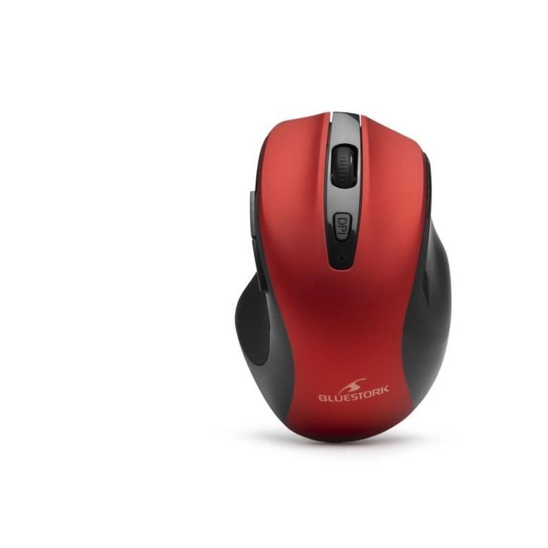 Souris Sans Fil - BLUESTORK - OFFICE 75 - Rechargeable - PC/MAC - Rouge