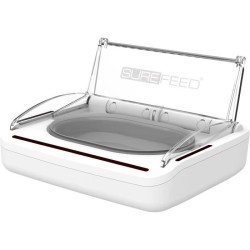 SUREFEED Distributeur de nourriture automatique pour chat anti-odeur - Blanc ...