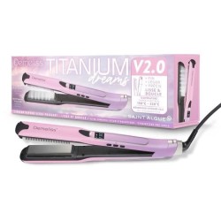 Lisseur vapeur - SAINT ALGUE - Demeliss TITANIUM V2.0 - Coloris Exclusif Rose...