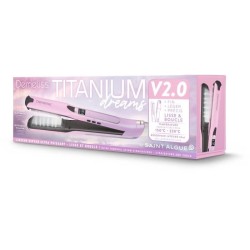 Lisseur vapeur - SAINT ALGUE - Demeliss TITANIUM V2.0 - Coloris Exclusif Rose...