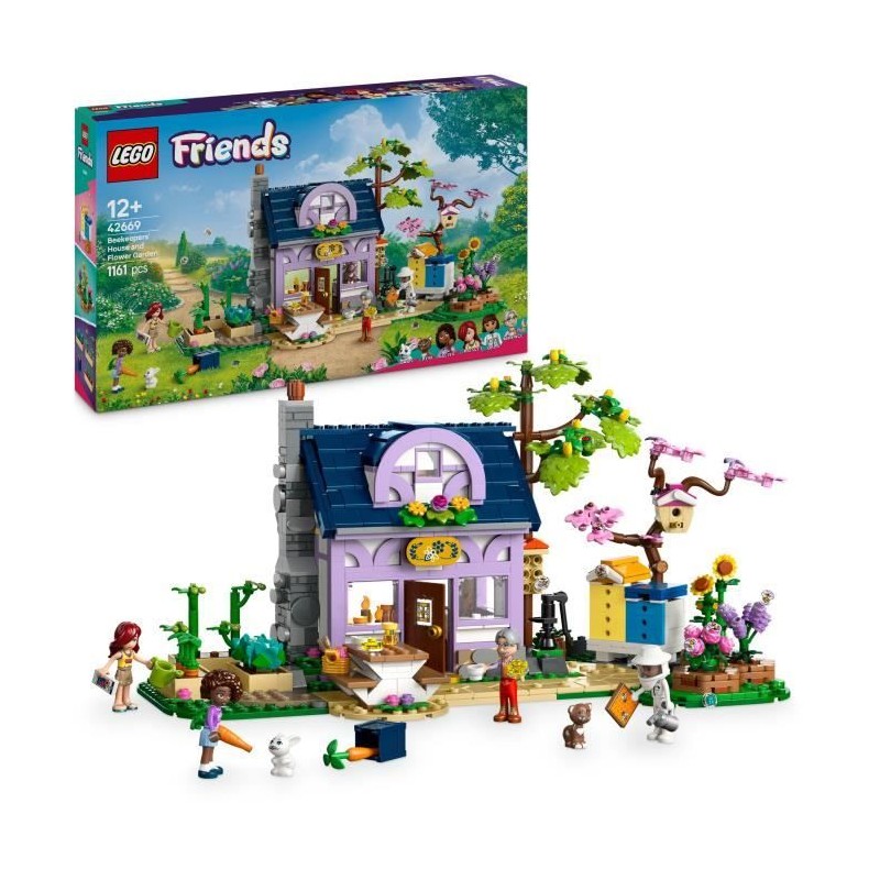 LEGO Friends 42669 La maison des apiculteurs et le jardin fleuri - Jeu créati...