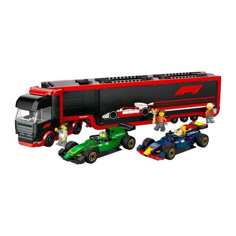 LEGO City 60445 Camion de F1 avec voitures de F1 RB20 et AMR24 - Jeu pour gar...