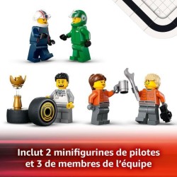 LEGO City 60445 Camion de F1 avec voitures de F1 RB20 et AMR24 - Jeu pour gar...