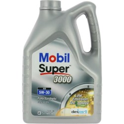 Huile moteur 5W-30 Synthétique - MOBIL - Super 3000 - Formula-XE -bidon 5L - ...