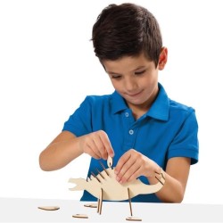 Dinosaure en bois qui brille dans le noir - Kit de bricolage - SES