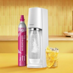 Machine a soda et eau pétillante SODASTREAM - TERRA Blanche - 2 bouteilles co...