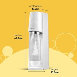Machine a soda et eau pétillante SODASTREAM - TERRA Blanche - 2 bouteilles co...