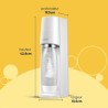 Machine a soda et eau pétillante SODASTREAM - TERRA Blanche - 2 bouteilles co...