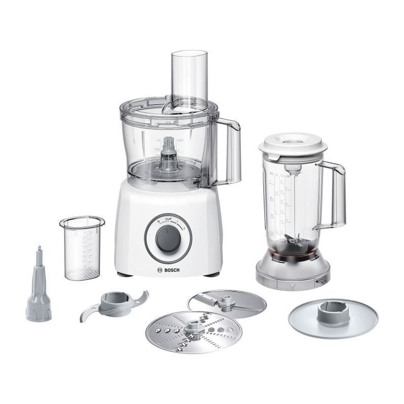 Robot multifonctions BOSCH MultiTalent3 - Blanc - 800 W -  2 vitesses et puls...