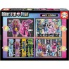 4 puzzles progressifs - EDUCA - Multi 4 Monster High 50-80-100-150