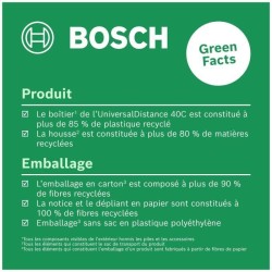 Bosch Télémetre laser UniversalDistance 40C (mesure précise de distances jusq...