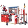 PLAYMOBIL 9462 Caserne de pompiers avec hélicoptere, City Action, Mixte, Pour...