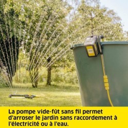 Pompe vide-futs sur batterie KARCHER BP 2.000-18 (Livré sans batterie ni char...
