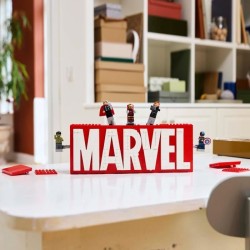 LEGO Marvel 76313 Logo MARVEL et ses super héros - Jeu de construction Avenge...