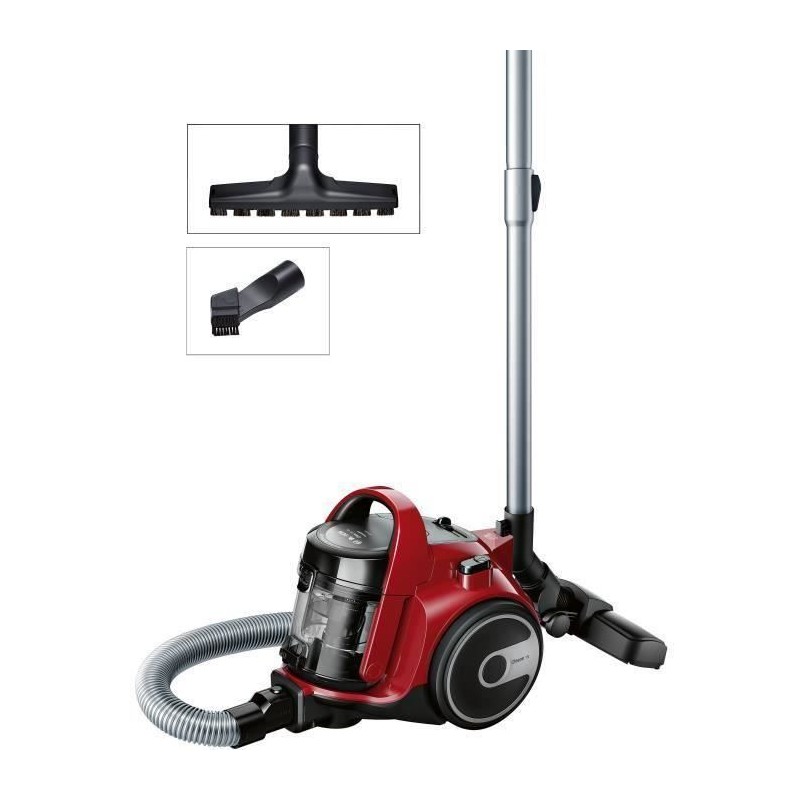 BOSCH BGC05AAA2 Cleann'n aspirateur sans sac rouge - 78 dB - 28 kWh/an - (h)e...