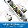 LEGO City 60367 L'Avion de Ligne, Jouet avec Bus de l'Aéroport, Remorqueur, C...