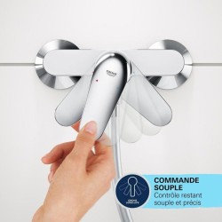 Mitigeur monocommande bain/douche - GROHE Swift - 24335001 - Chromé - Montage...