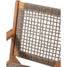 Fauteuil de jardin bas en bois d'Acacia FSC et en résine tressée - BORA - l60...