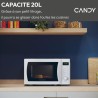 Micro-ondes Candy Idea CMWA20SDLW 700W Digital 20L Blanc - Fonction