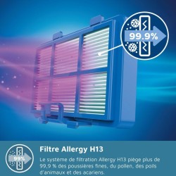 Aspirateur avec sac - PHILIPS FC8241/09 - Série 2000 PowerGo - 750W -