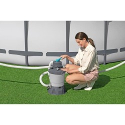Filtre a sable / pompe de filtration pour piscine jusqu'a 18 m3- Bestway - 3 ...