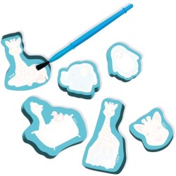 Sophie la girafe - Coloriage a l'eau dans le bain - SES Creative -