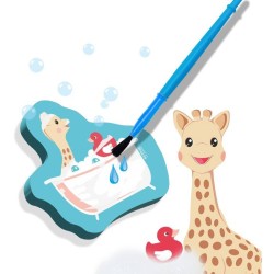 Sophie la girafe - Coloriage a l'eau dans le bain - SES Creative -