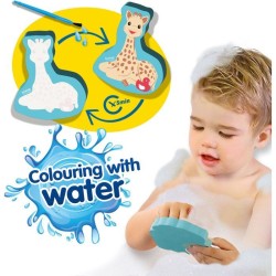 Sophie la girafe - Coloriage a l'eau dans le bain - SES Creative -