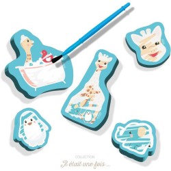 Sophie la girafe - Coloriage a l'eau dans le bain - SES Creative -