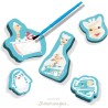 Sophie la girafe - Coloriage a l'eau dans le bain - SES Creative -