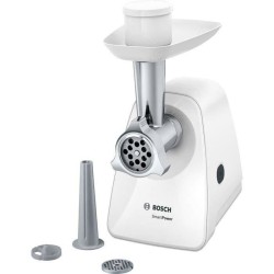Hachoir a viande - BOSCH - MFW2510W - 2 grilles - Garnisseur de saucisses - B...