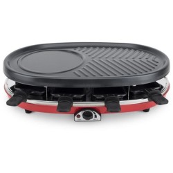 Appareil a raclette 4 en 1 HKoeNIG - RP418 - Juqu'a 8 personnes - 3 plaques i...