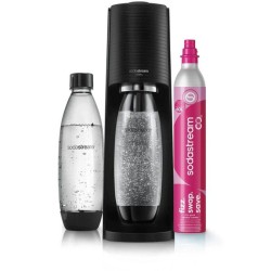 Machine a soda et eau pétillante SODASTREAM - TERRA Noire - 2 bouteilles comp...