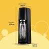 Machine a soda et eau pétillante SODASTREAM - TERRA Noire - 2 bouteilles comp...