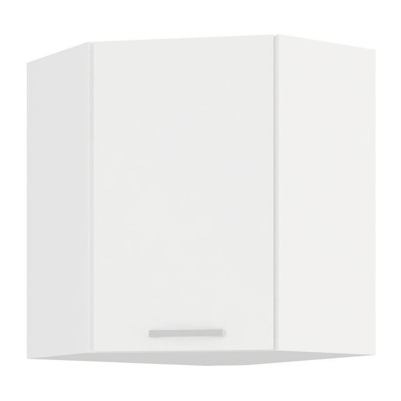 ATLAS Meuble haut d'angle - Décor blanc - L58 x L58 cm
