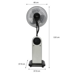 Ventilateur brumisateur sur pied 3 en 1 OCEANIC - Fonction Ioniseur d'air - 9...