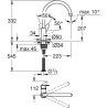 Mitigeur monocommande Evier - GROHE - 31554001 - Col de cygne - Chromé - Méta...
