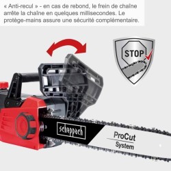 Tronçonneuse électrique filaire SCHEPPACH 45,5 cm - 2700 W - CSE2700