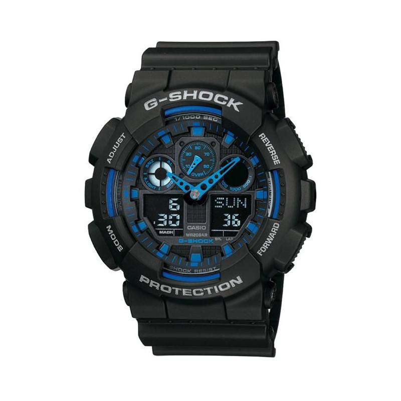 Montre - G SHOCK - GA-100-1A2ER - Résine - Étanchéité 20 Atm - Digital