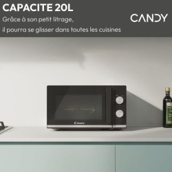 Micro-ondes Gril CANDY CMG20TNMB Moderna 20L 700W - Gril 900W - UI