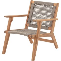 Fauteuil de jardin bas - MERIDA - Bois d'Acacia FSC - Corde tressée - 60 x 76...
