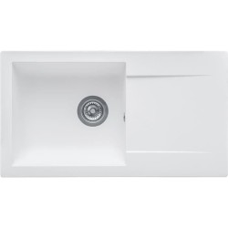 STRADOUR Evier a encastrer EINNA, en SMC BLANC UNI - 17,  1 bac, dim. 78 * 43...