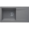 STRADOUR Evier a encastrer EINNA, en SMC GRIS BETON - 16,  1 bac, dim. 78 * 4...