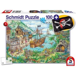 Puzzle Fantastique - SCHMIDT SPIELE - Dans la baie aux pirates - 100 pieces -...