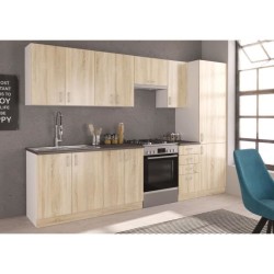 SARA Meuble haut d'angle - Décor chene sonoma - L59xP59xH71,5 cm