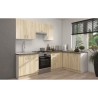 SARA Meuble haut d'angle - Décor chene sonoma - L59xP59xH71,5 cm