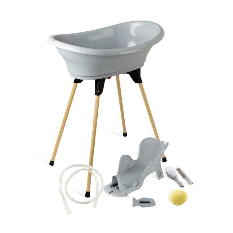 THERMOBABY Pack baignoire VASCO 7 En 1 Gris Charme - Fabriqué en France